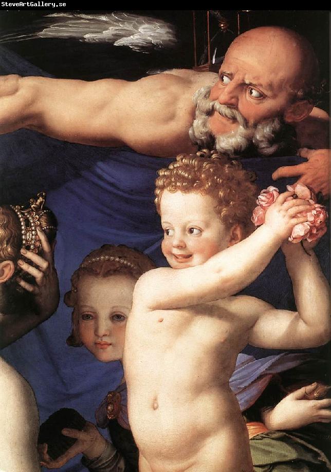 BRONZINO, Agnolo Venus, Cupide and the Time (detail) fdg